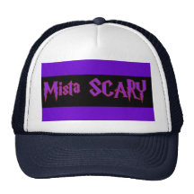 Mista SCARY Purple Logo Baseball  Trucker Hat