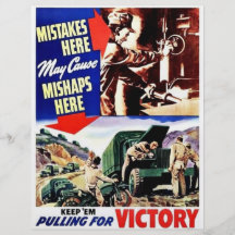 Mistakes Here May Cause Mishaps Here Personalized Flyer