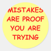 mistakes sticker