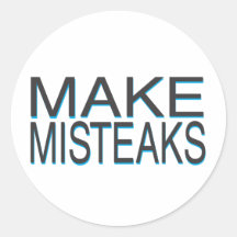 Mistakes Stickers