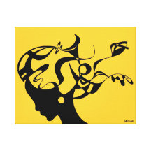 MIsterious Woman - Woman's Head Canvas Print