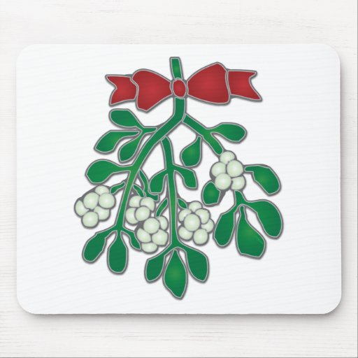 Mistletoe - Cleavage Mouse Pad