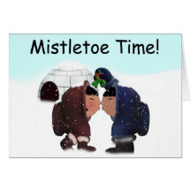 Mistletoe Time Cards