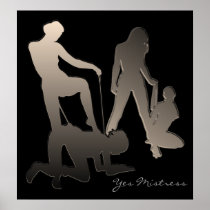 Mistress with femslave Silhouette