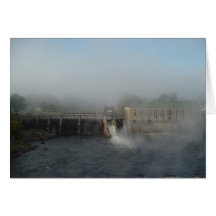 Misty Dam Greeting Cards
