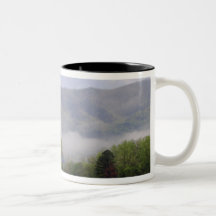 Misty meadow and Rich Mountain, Cades Cove, Coffee Mugs