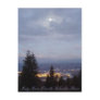 Misty Moon Over the Columbia River Post Cards