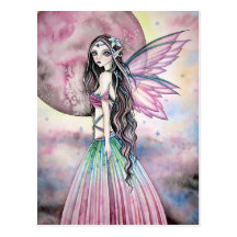 Misty Moon - Postcard