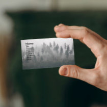 Misty Pines Business Card