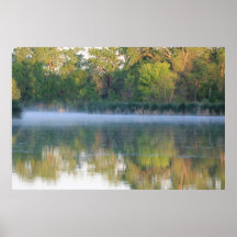 Misty Pond Poster