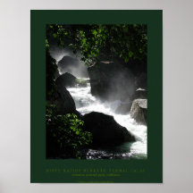 Misty Rapids Beneath Vernal Falls Poster