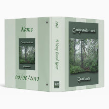 Misty Woods Congratulations Graduate Binder