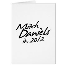 MITCH DANIELS 2012 Autograph Greeting Cards