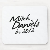 MITCH DANIELS 2012 Autograph Mouse Pads