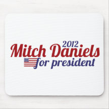 Mitch Daniels for President 2012 Mousepad