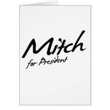 Mitch Daniels  for President Autograph Greeting Cards