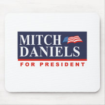MITCH DANIELS FOR PRESIDENT (Banner) Mouse Pad