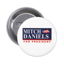 MITCH DANIELS FOR PRESIDENT (Banner) Pin