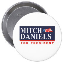 MITCH DANIELS FOR PRESIDENT (Banner) Pins