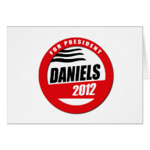 MITCH DANIELS FOR PRESIDENT BUTTON CARDS