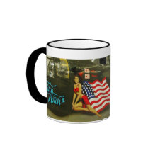 Mitch Witch WWII Aircraft Art Coffee Mugs