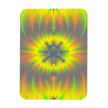 Mitosis Fractal Rectangle Magnet