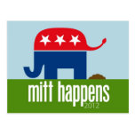 Mitt Happens - Funny Romney Election 2012 Postcards