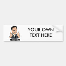 MITT IS IT BUMPER STICKERS