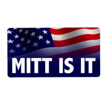 Mitt Is It - Romney Ryan 2012 Shipping Label