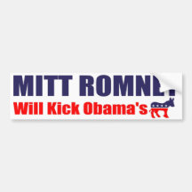 Mitt Romney 2012 Autocollant Pour Voiture