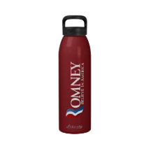Mitt Romney 2012 - Believe in America Reusable Water Bottles