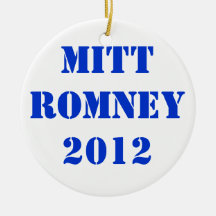 MITT ROMNEY 2012 CHRISTMAS TREE ORNAMENT