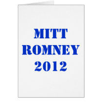 MITT ROMNEY 2012 cards