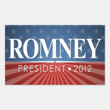 Mitt Romney 2012 Rectangular Stickers