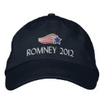 Mitt Romney 2012 Star Stripes Embroidered Hat embroidered hats