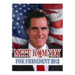 Mitt Romney 2012 Waving Flag Background posters