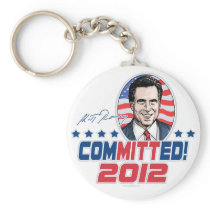 Mitt Romney ComMITTed 2012 Gear Key Chain