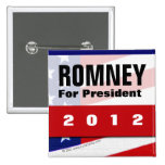 Mitt Romney for President 2012 Patriotic Lapel Pin