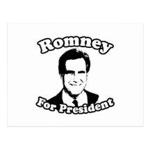 MITT ROMNEY FOR PRESIDENT 2 POSTCARD