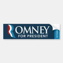 Mitt Romney For President Bumper Sticker Dark Blue