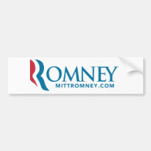 Mitt Romney Logo Bumper Sticker 2012 White