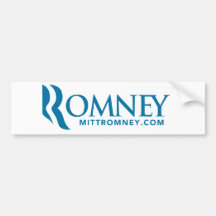 Mitt Romney Logo Bumper Sticker 2012 with Website
