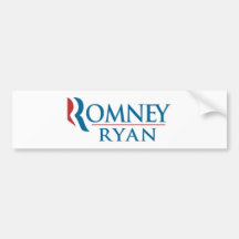 Mitt Romney & Paul Ryan 2012 Bumper Stickers