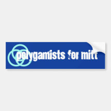Mitt Romney Polygamists campaign  Bumper Stickers