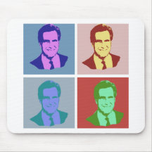 MITT ROMNEY Pop Art Mousepads