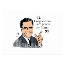 Mitt Romney Quotes colour Faded.png Postcard
