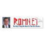 Mitt Romney - Sketchy Bumper Sticker