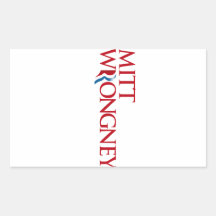 Mitt Wrongney Rectangle Sticker