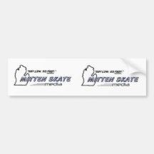 Mitten Skate Media Double Sticker Bumper Stickers
