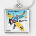 Mitts Windowless Airplane Funny Gifts & Tees Key Chain